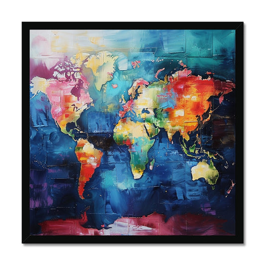 Map of My World Framed Print