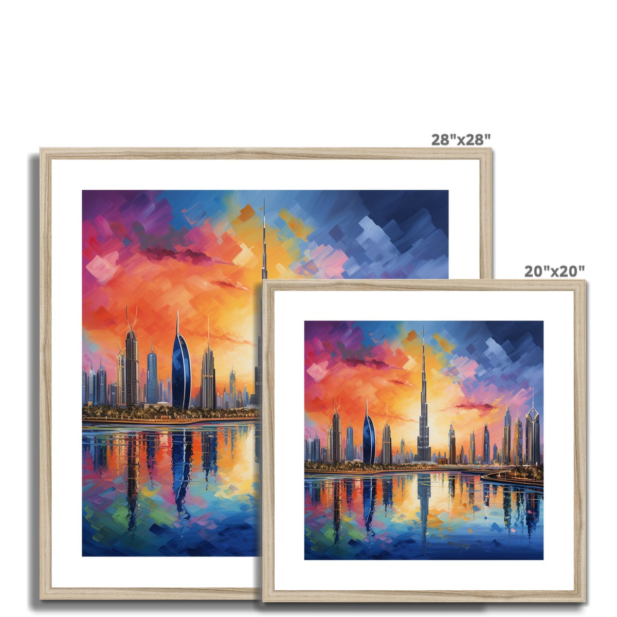 Downtown, Dubai Framed & Mounted Print