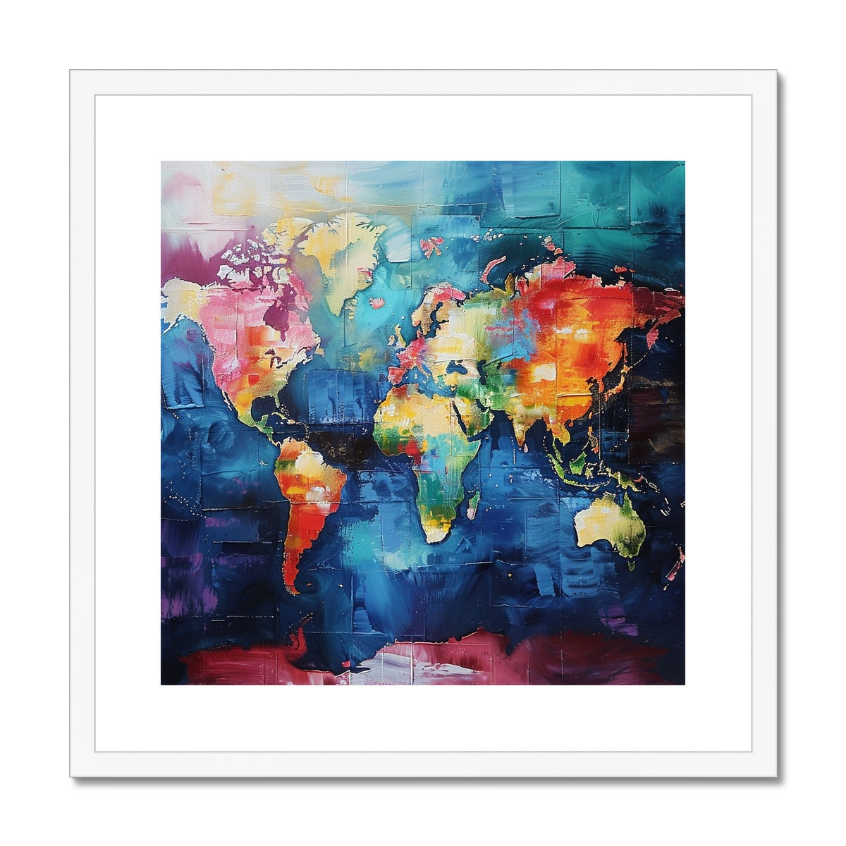 Map of My World Framed & Mounted Print