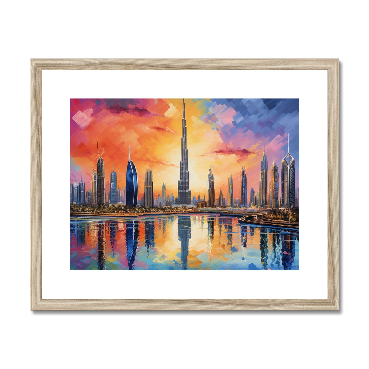 Downtown, Dubai Framed & Mounted Print