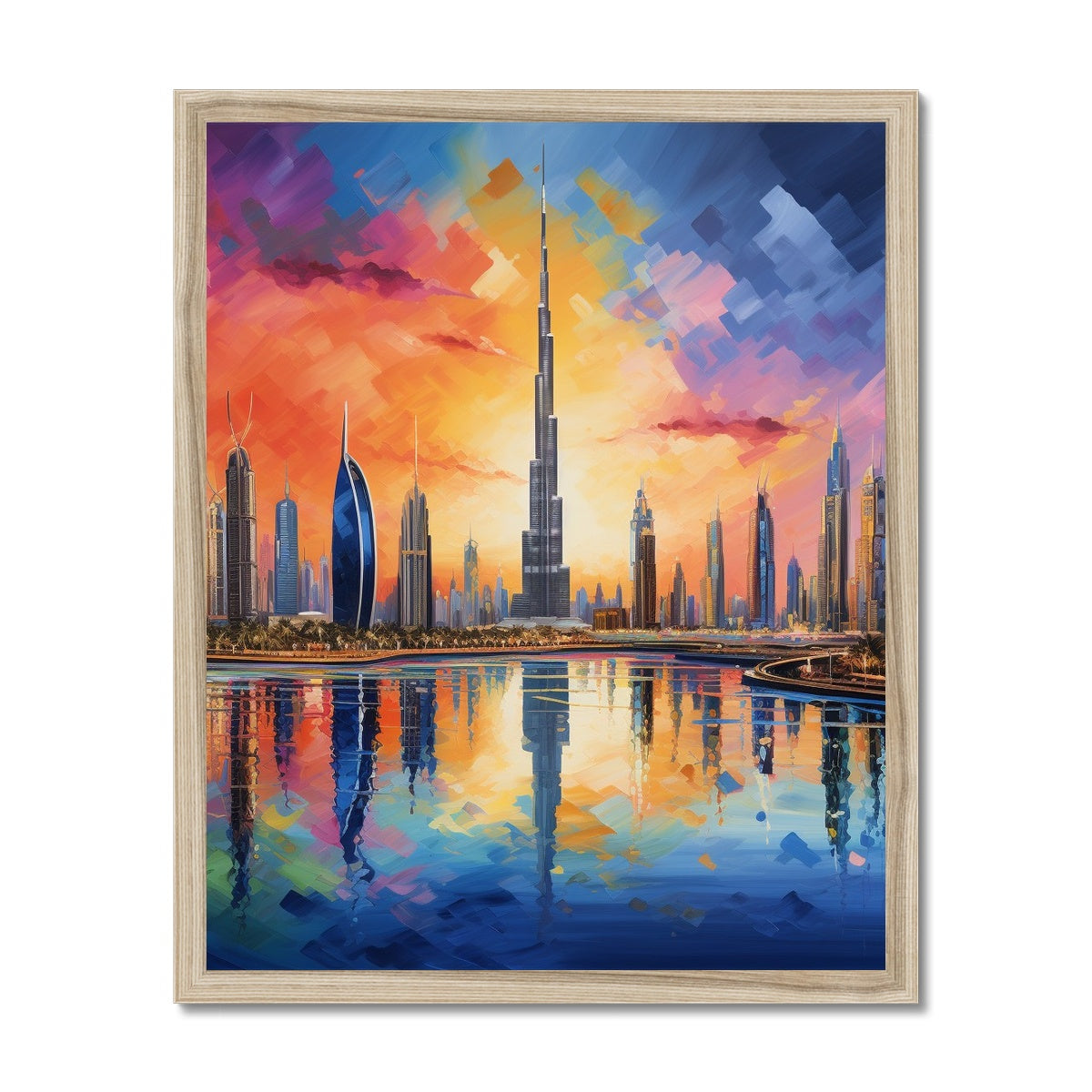 Downtown, Dubai Framed Print