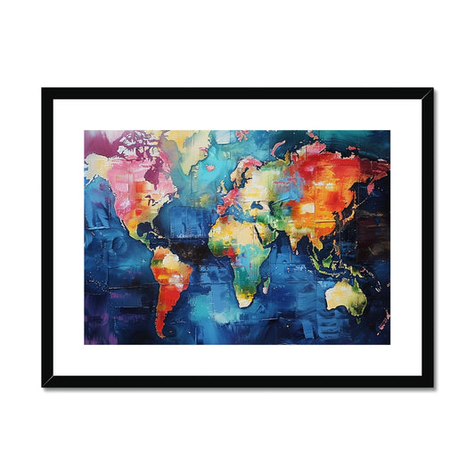 Map of My World Framed & Mounted Print