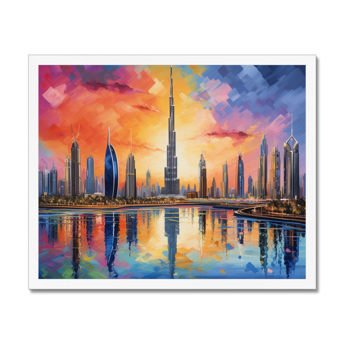 Downtown, Dubai Framed Print