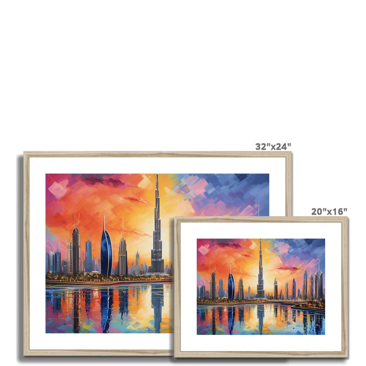 Downtown, Dubai Framed & Mounted Print