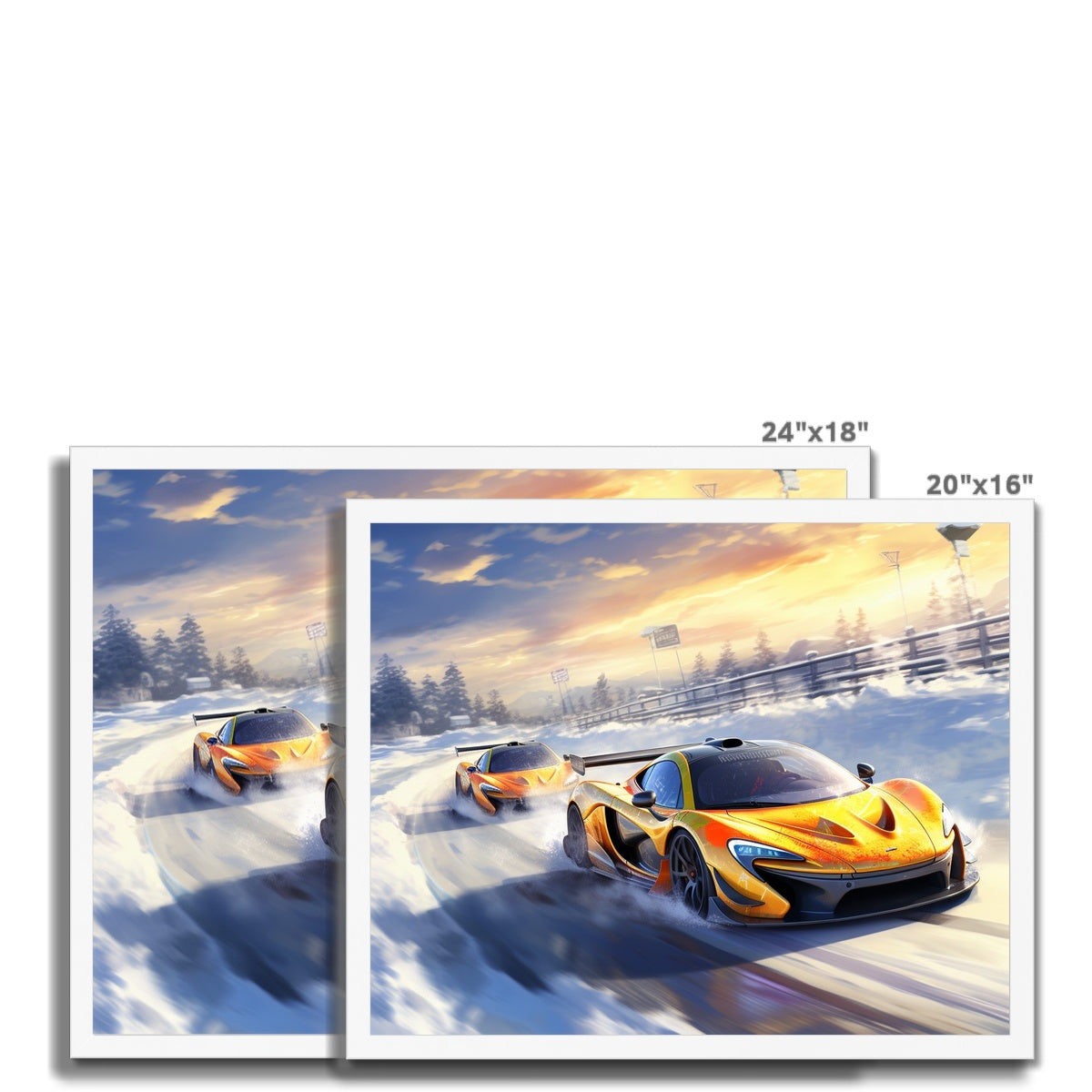 Twin Mclaren P1' Framed Print