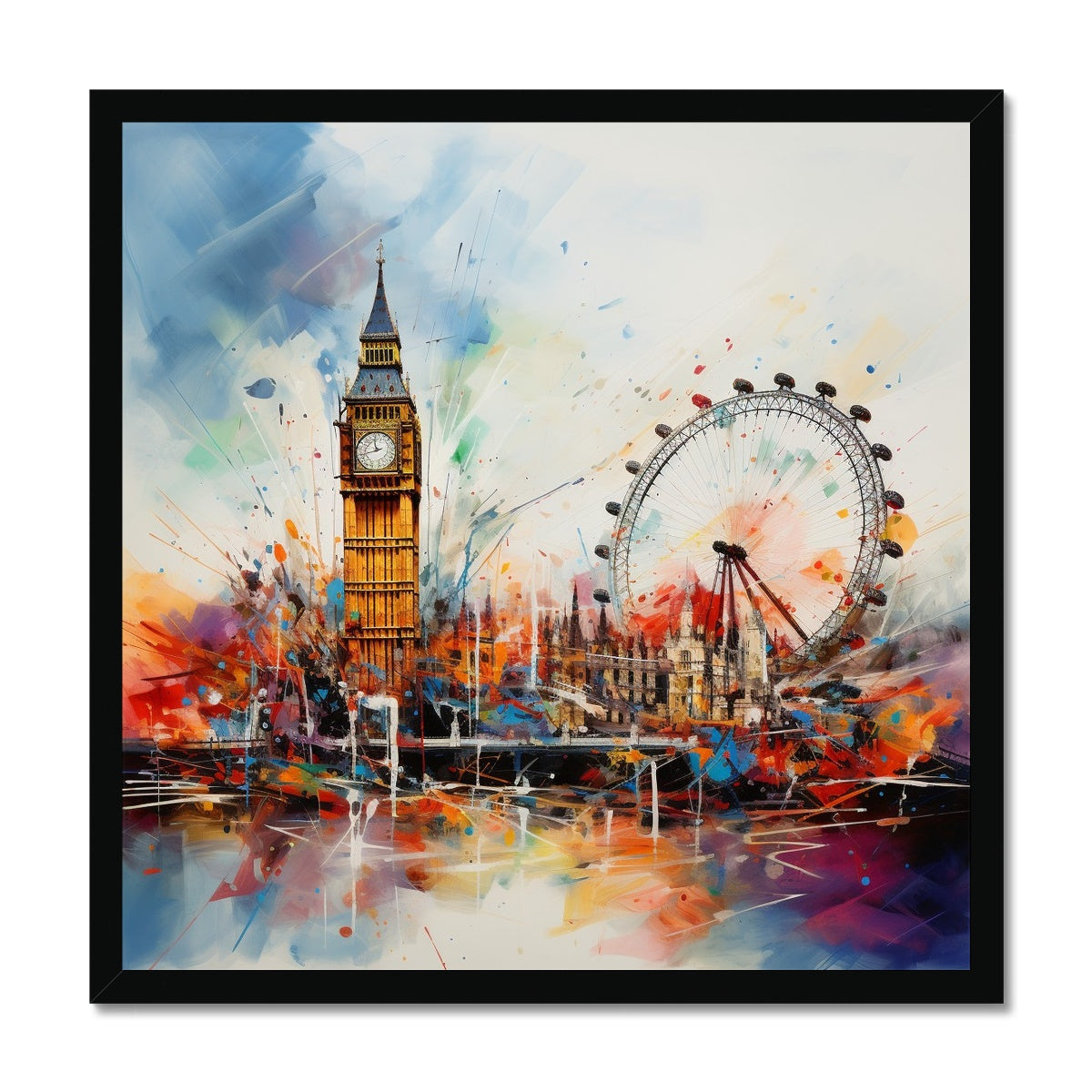 London Town Framed Print