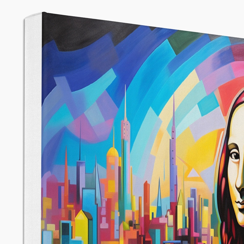 Abstract Mona Lisa: Limited Edition Canvas