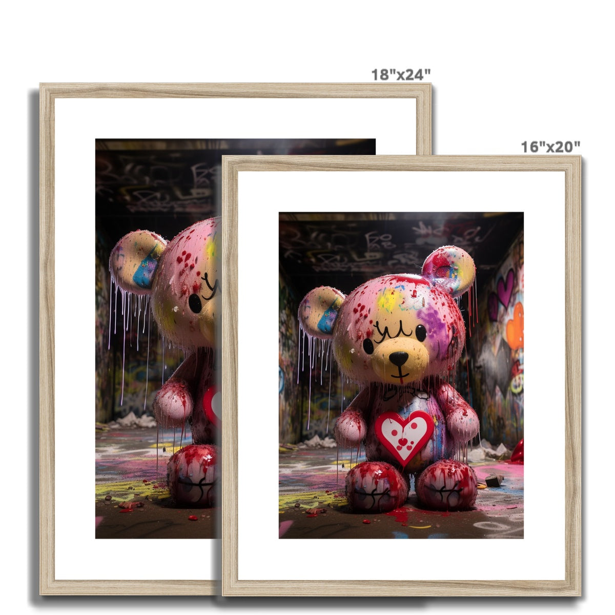 Teddy Got Drip: Limited Edition Framed & Mounted Print