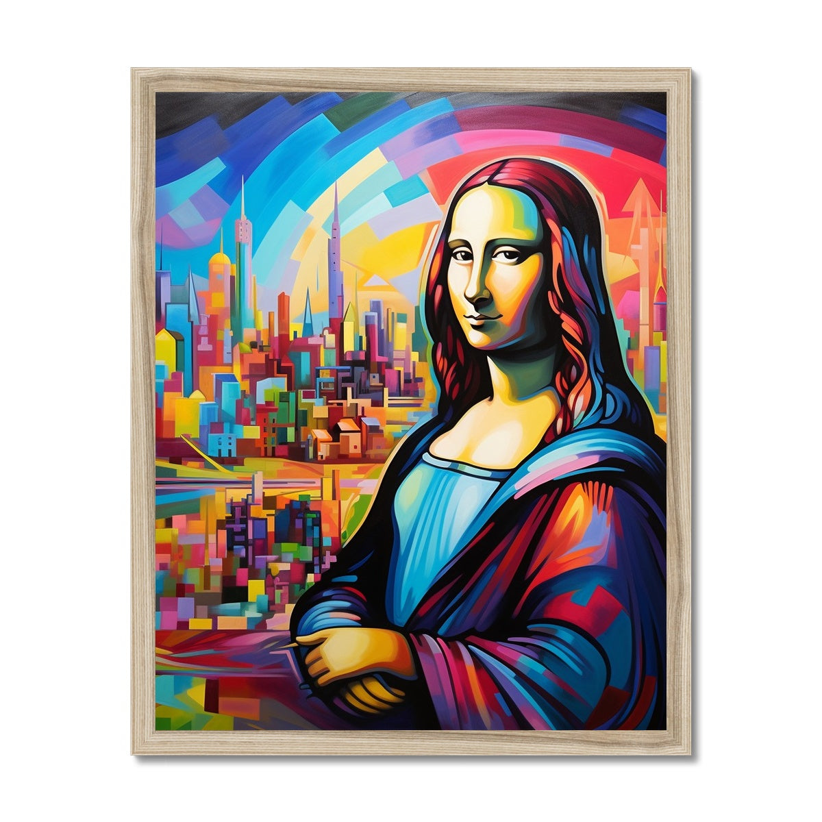 Abstract Mona Lisa: Limited Edition Framed Print