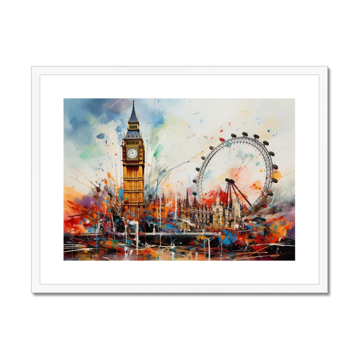 London Town Framed & Mounted Print