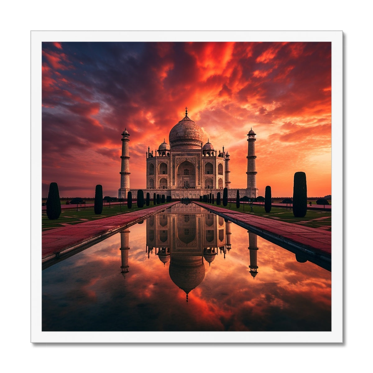 8th Wonder of The World, Taj Mahal Framed Print