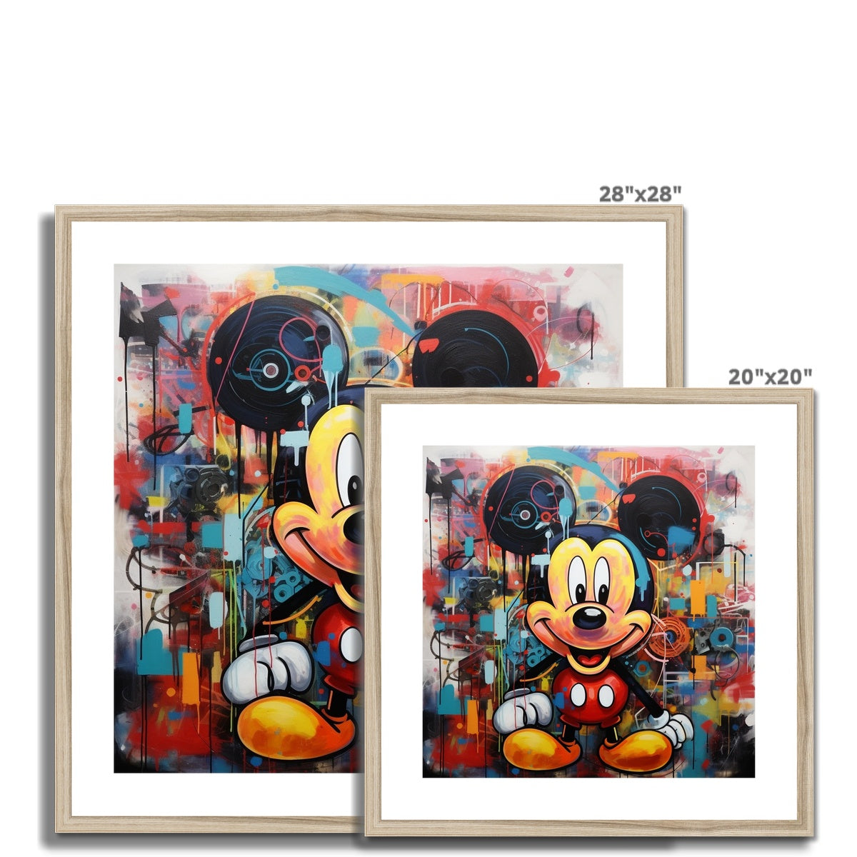 Micky Mouse Framed & Mounted Print