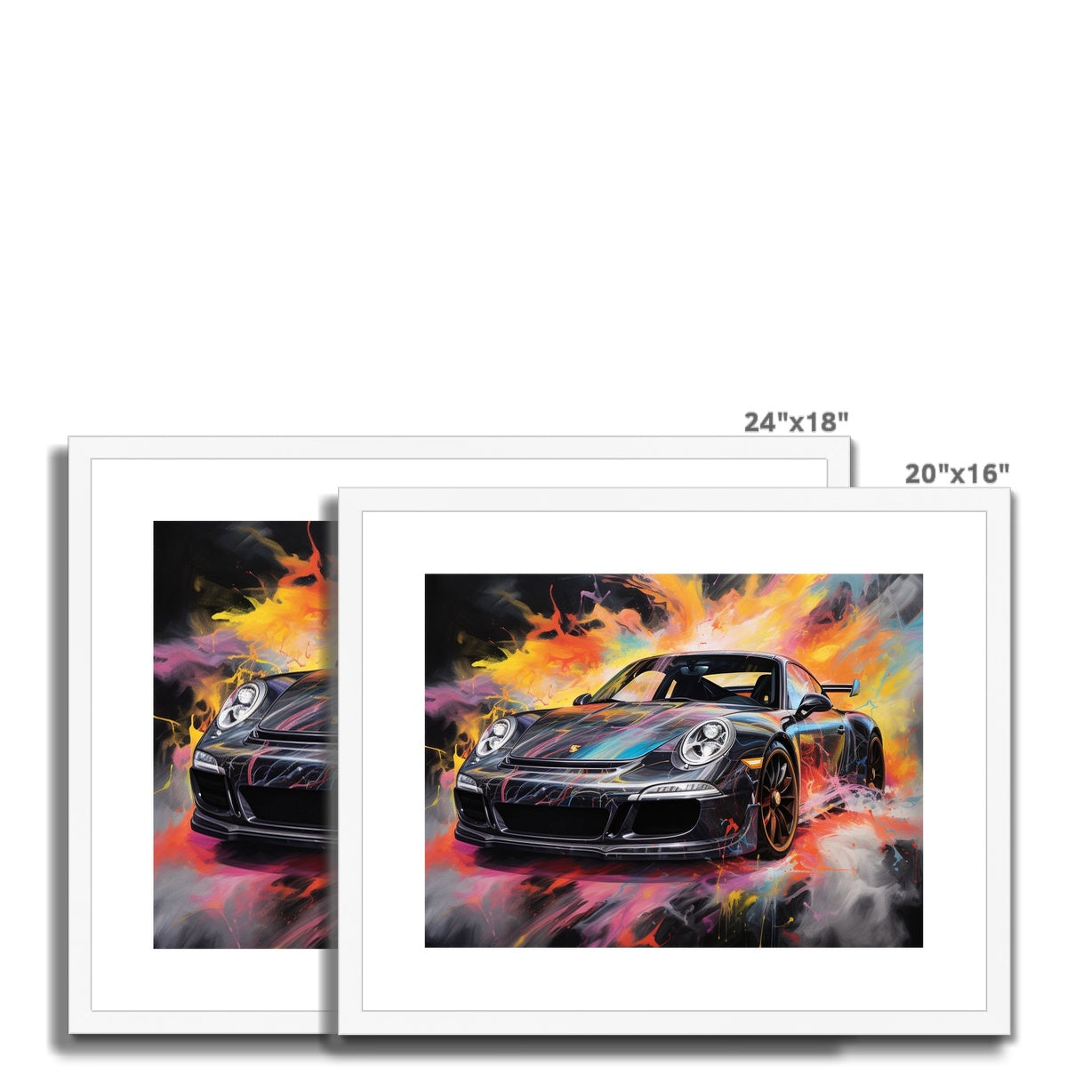 Porsche 911 Turbo Framed & Mounted Print