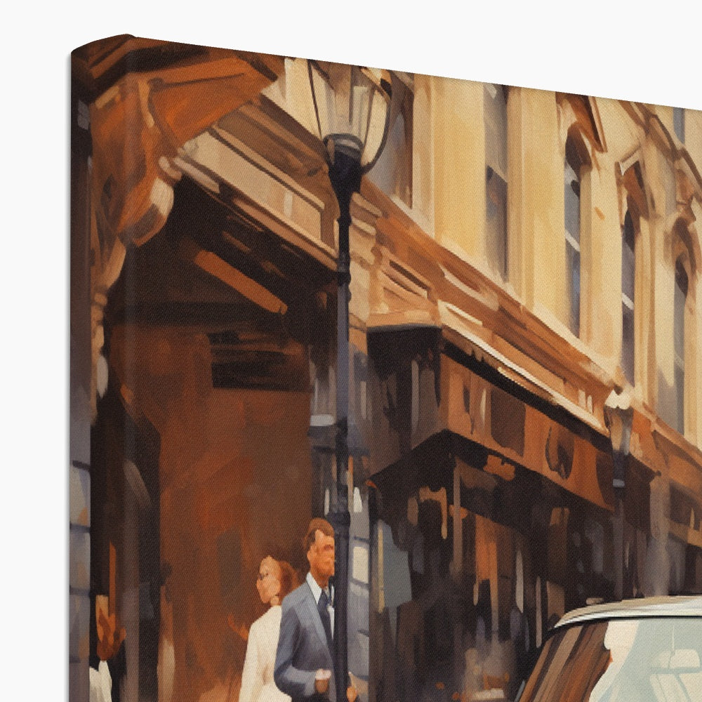 Vintage Aston Martin, Mayfair, London  Canvas