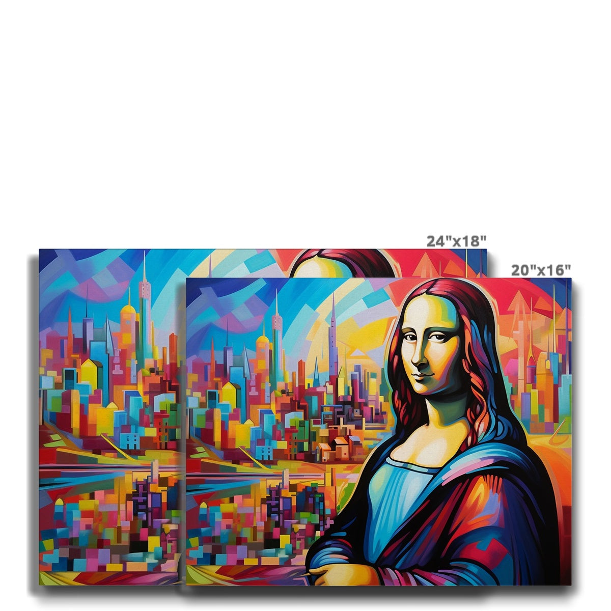 Abstract Mona Lisa: Limited Edition Canvas