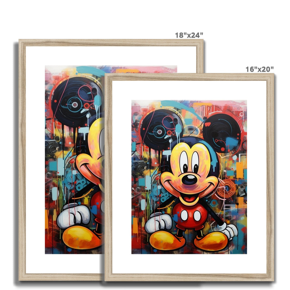 Micky Mouse Framed & Mounted Print