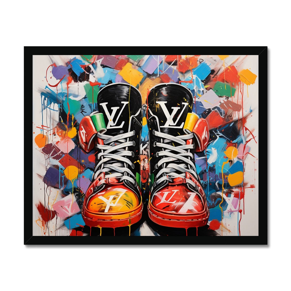 Custom Sneakers Framed Print