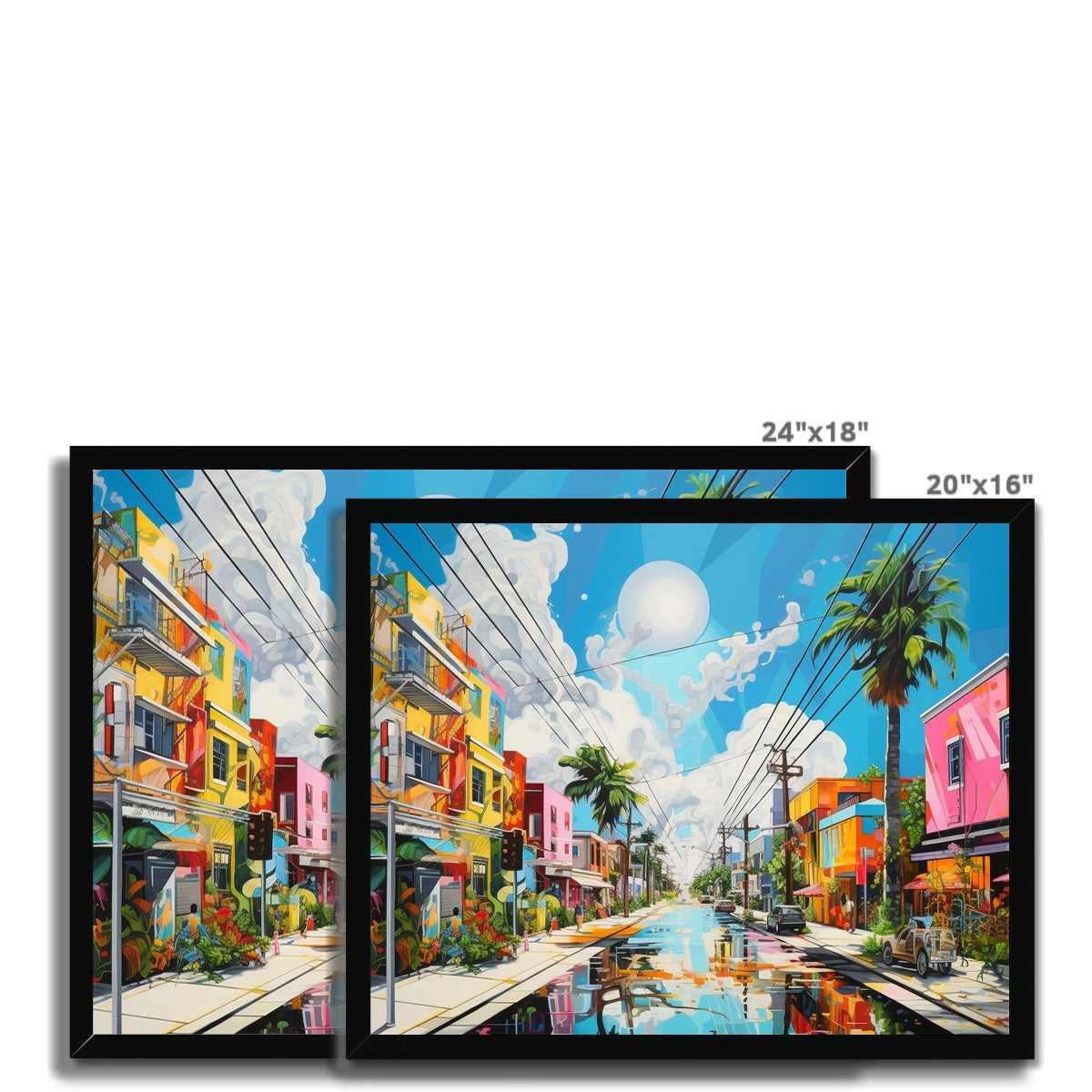 Stimulating Wynwood Street, Miami Framed Print