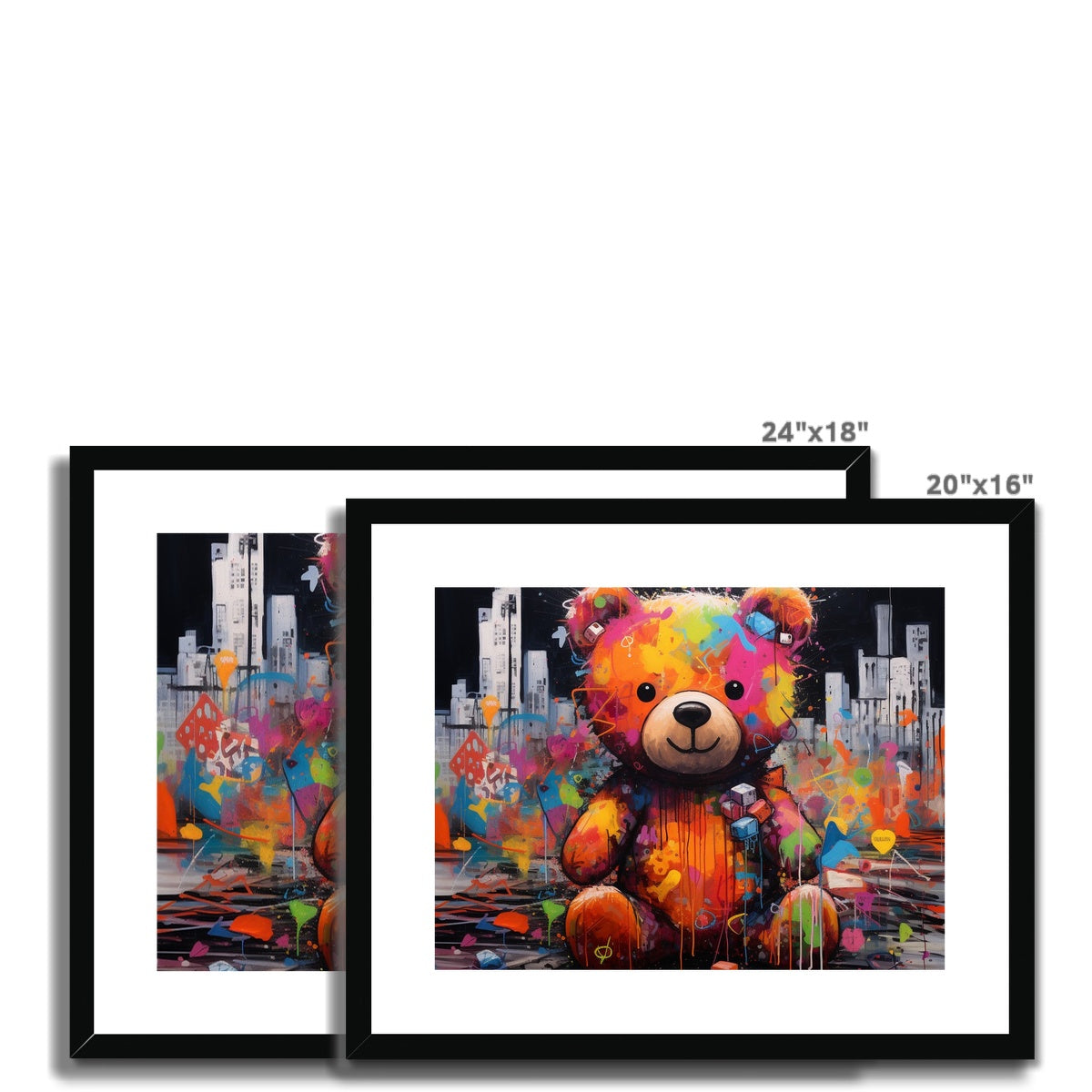 Abstract Teddy: Limited Edition Framed & Mounted Print