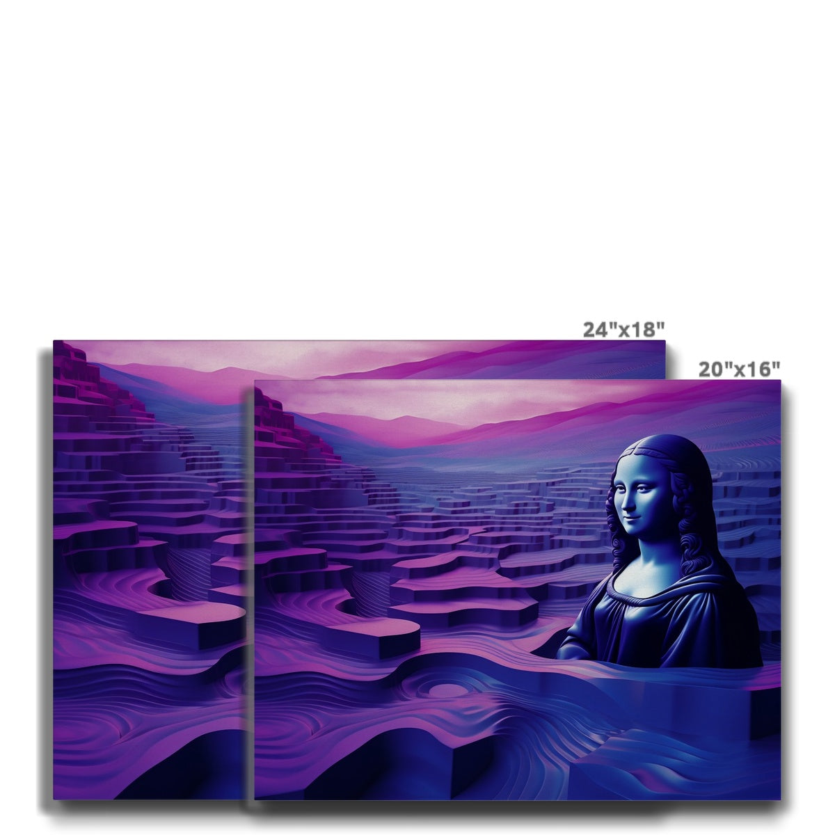 Purple Hills: The Mona Lisa Limited Edition Canvas