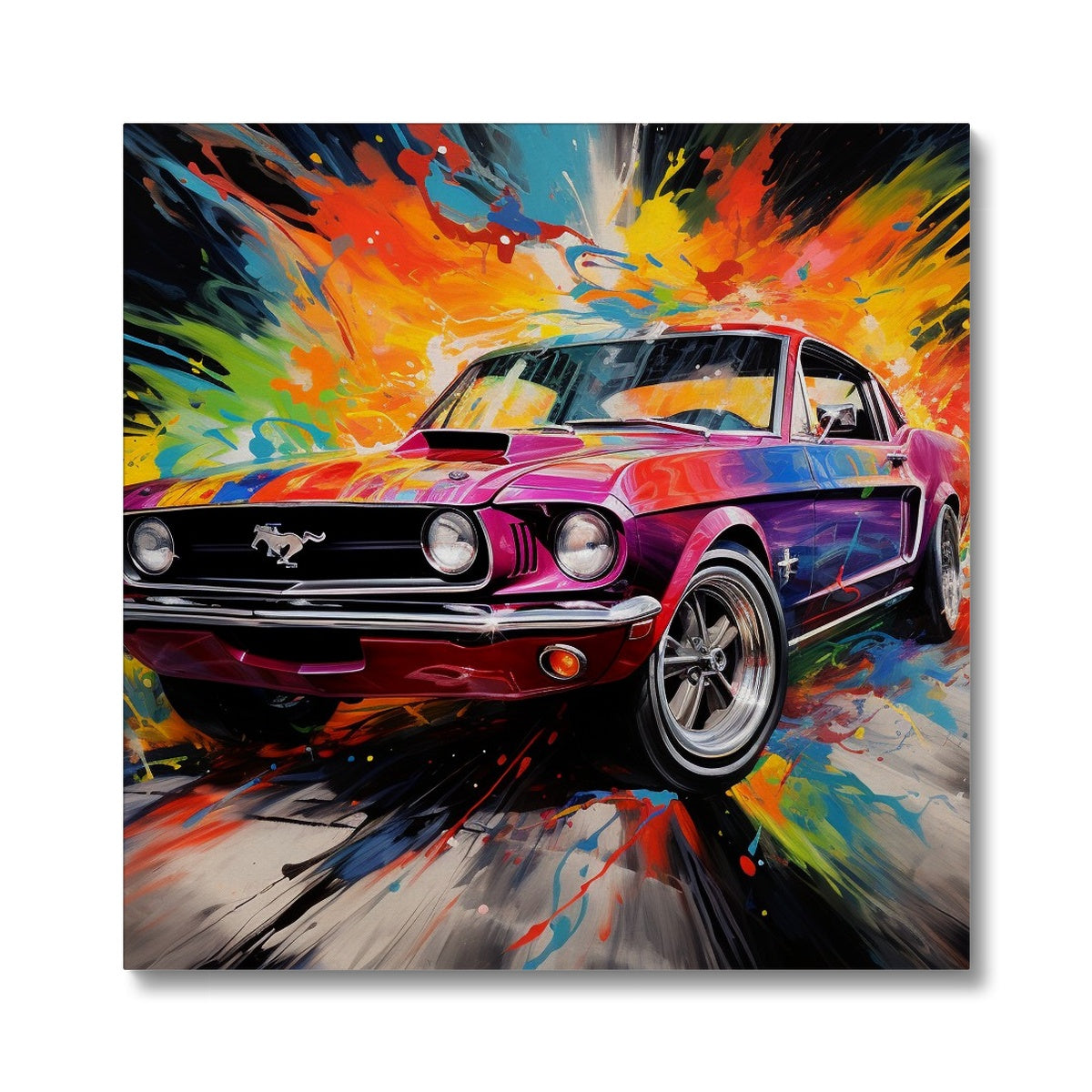 Mustang Mess Canvas
