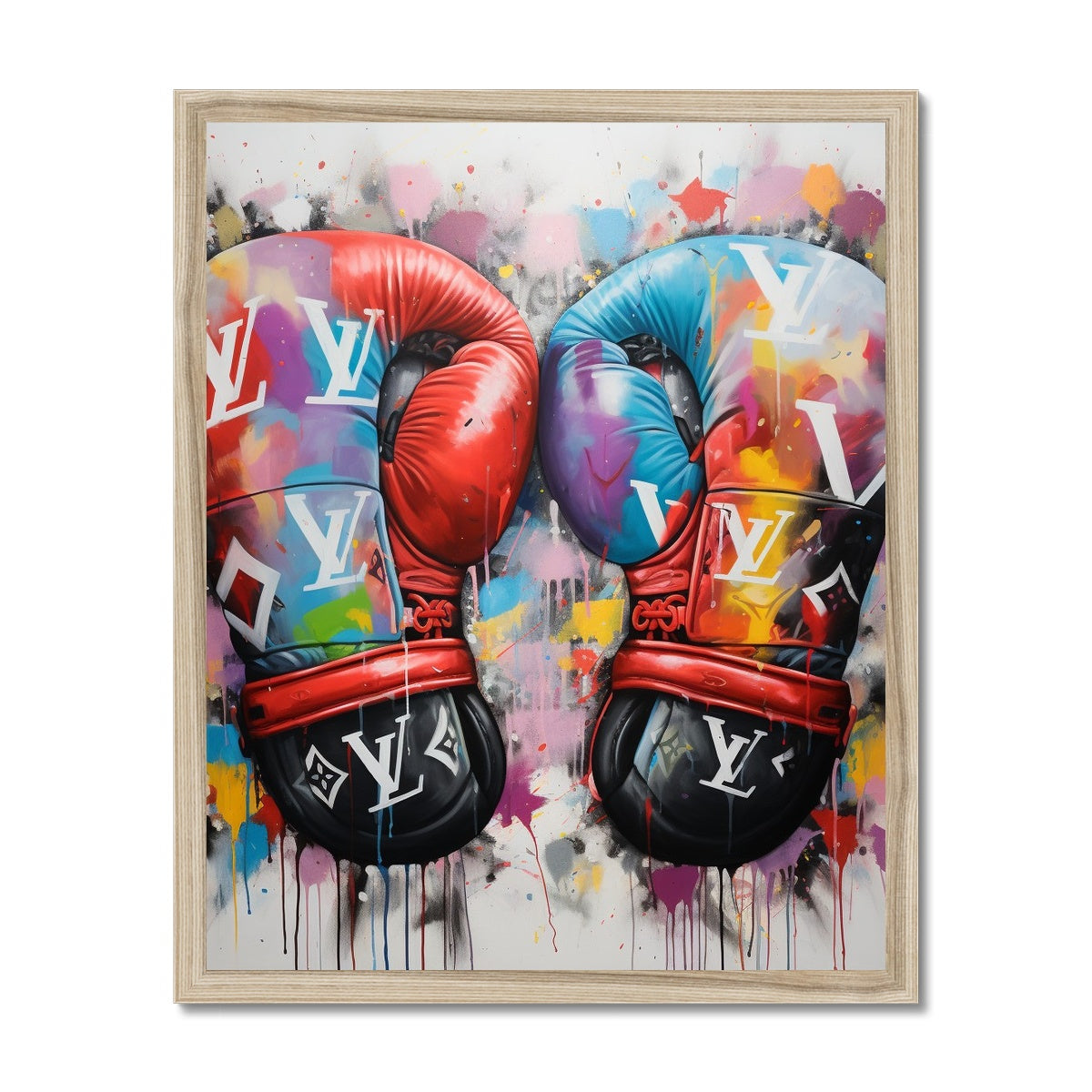 And Coming Into The Ring Framed Print