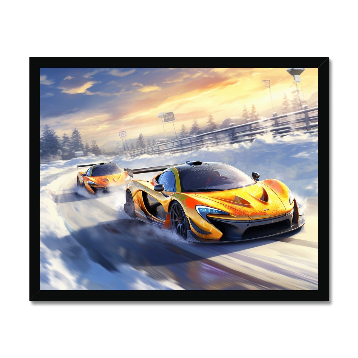 Twin Mclaren P1' Framed Print