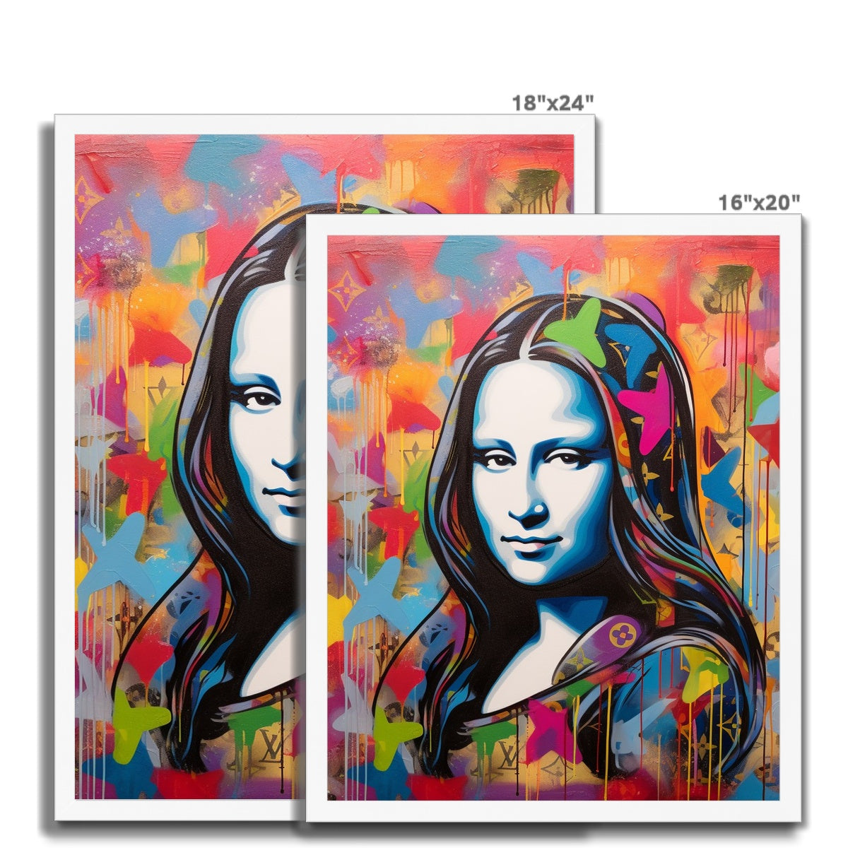 Gen Z Mona Lisa Louis Vuitton: Limited Edition Framed Print