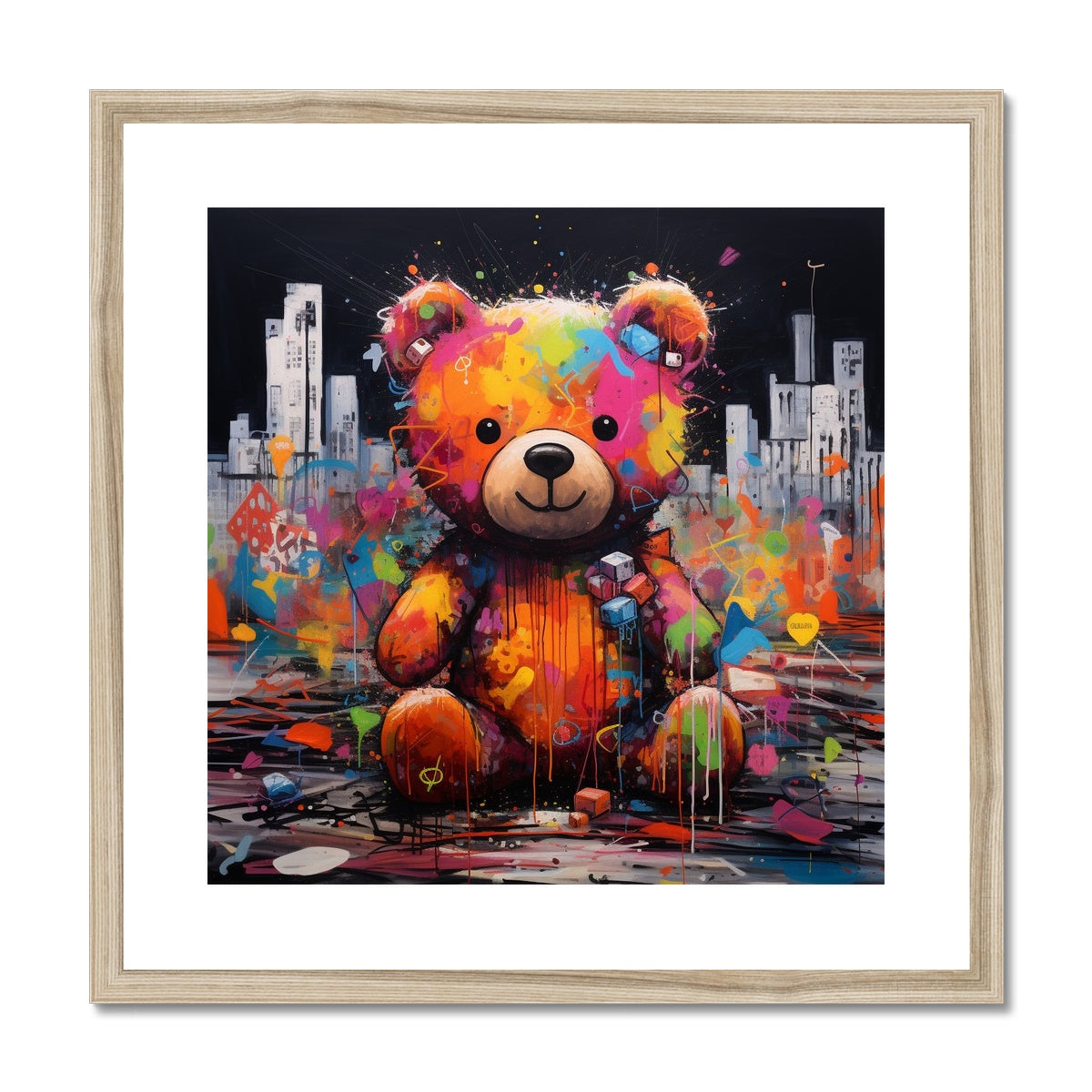 Abstract Teddy: Limited Edition Framed & Mounted Print