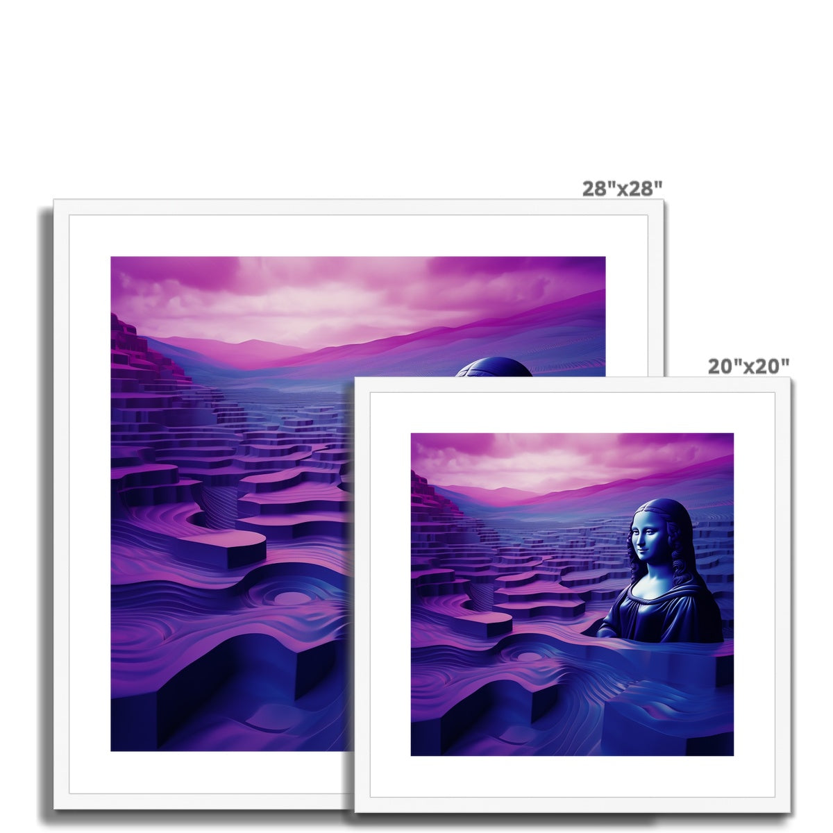 Purple Hills: The Mona Lisa Limited Edition Framed & Mounted Print