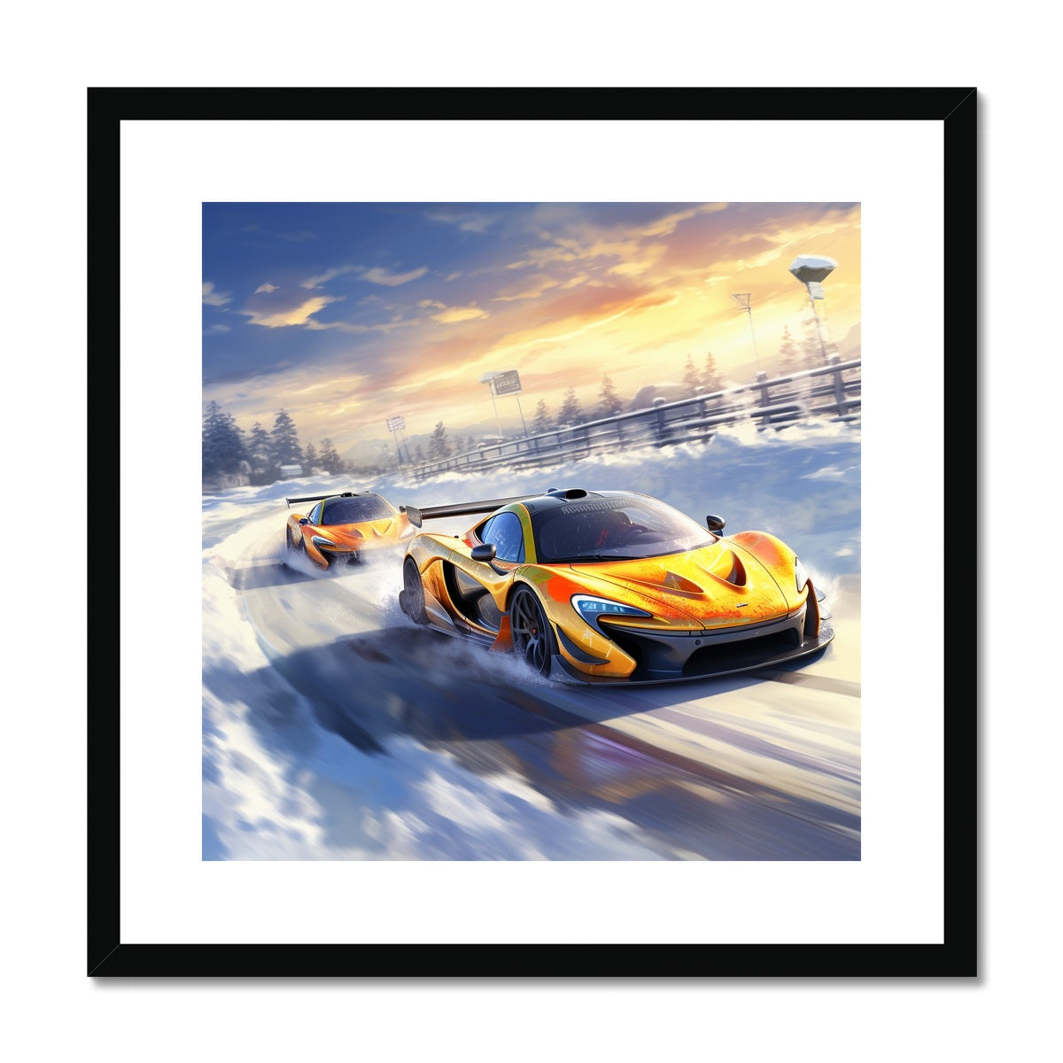 Twin Mclaren P1' Framed & Mounted Print