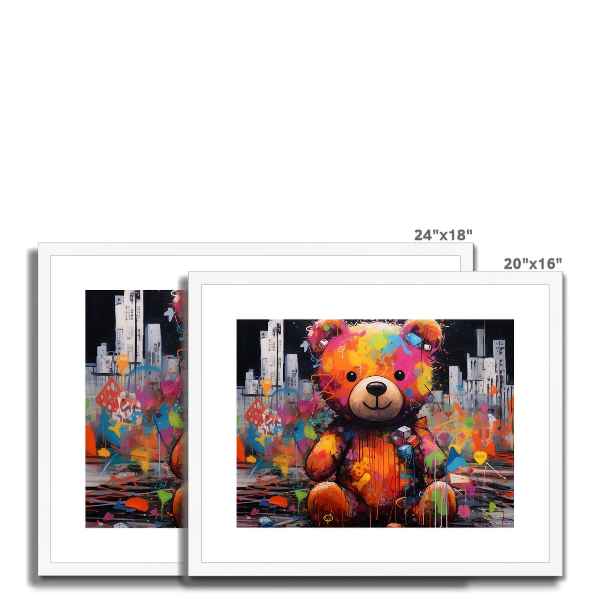 Abstract Teddy: Limited Edition Framed & Mounted Print