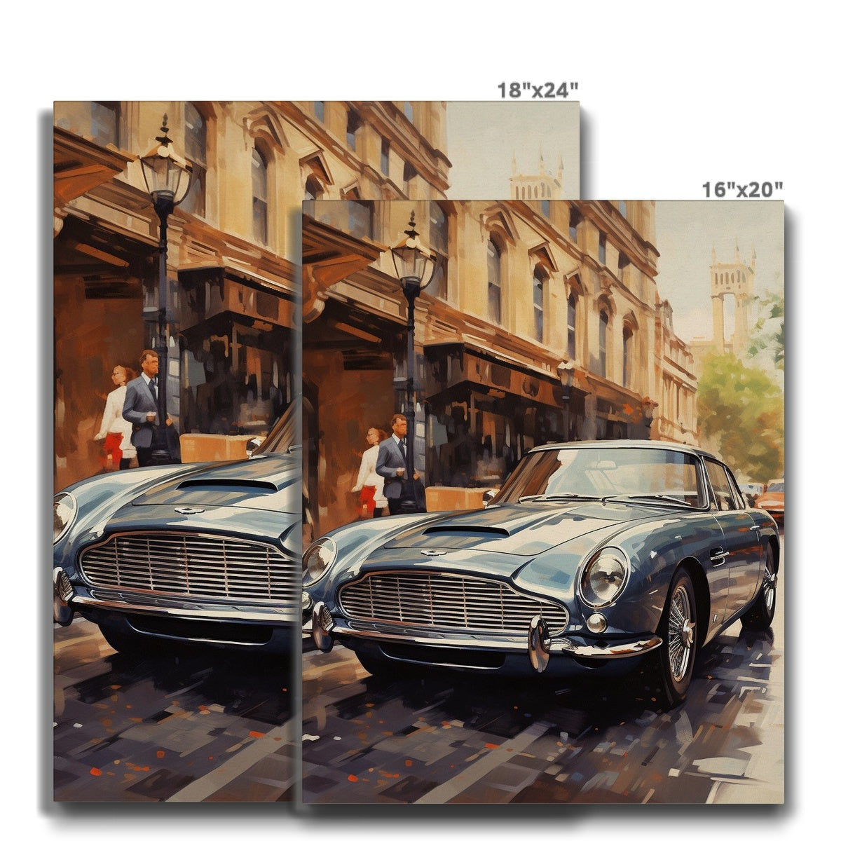 Vintage Aston Martin, Mayfair, London  Canvas