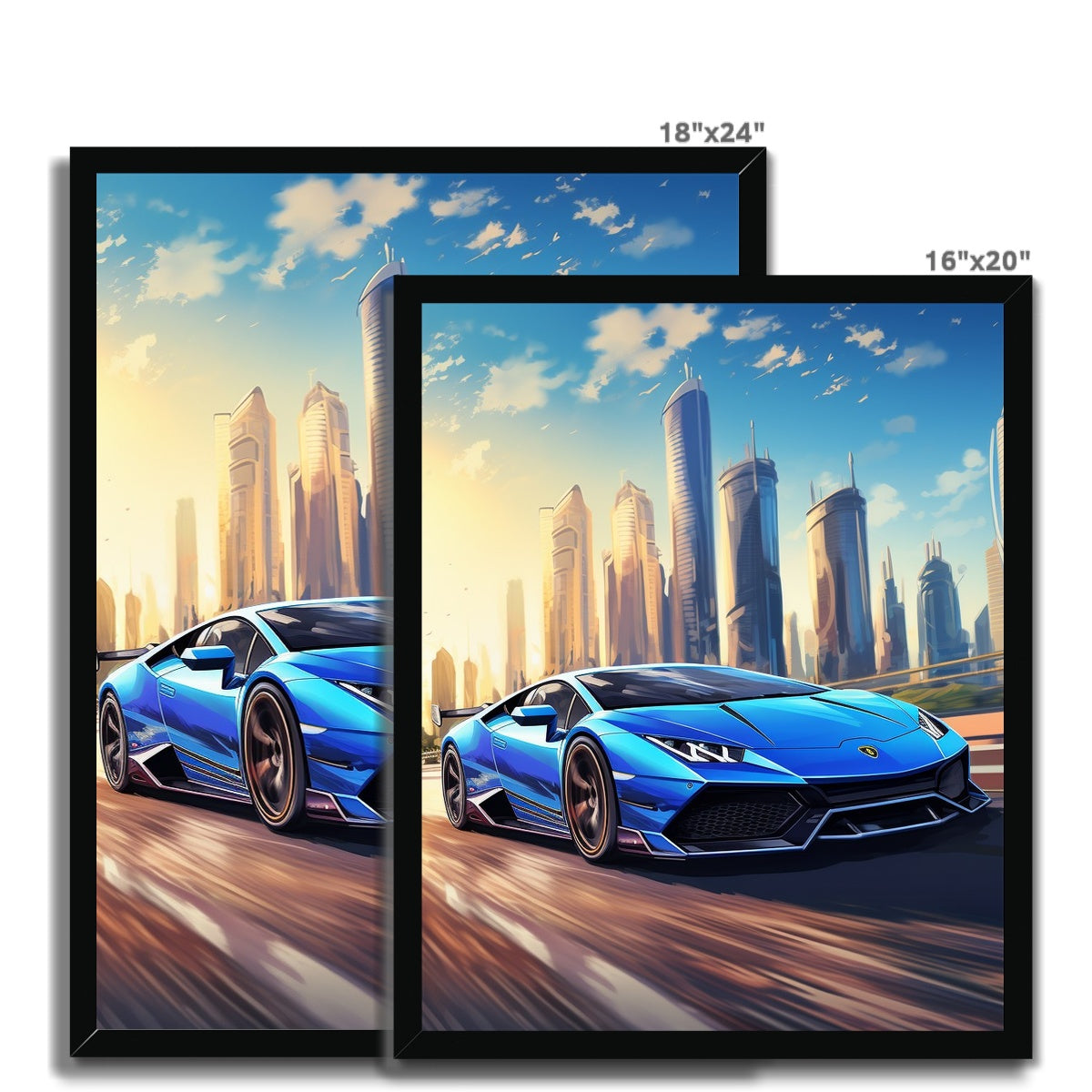 Lamborghini Bombs Framed Print