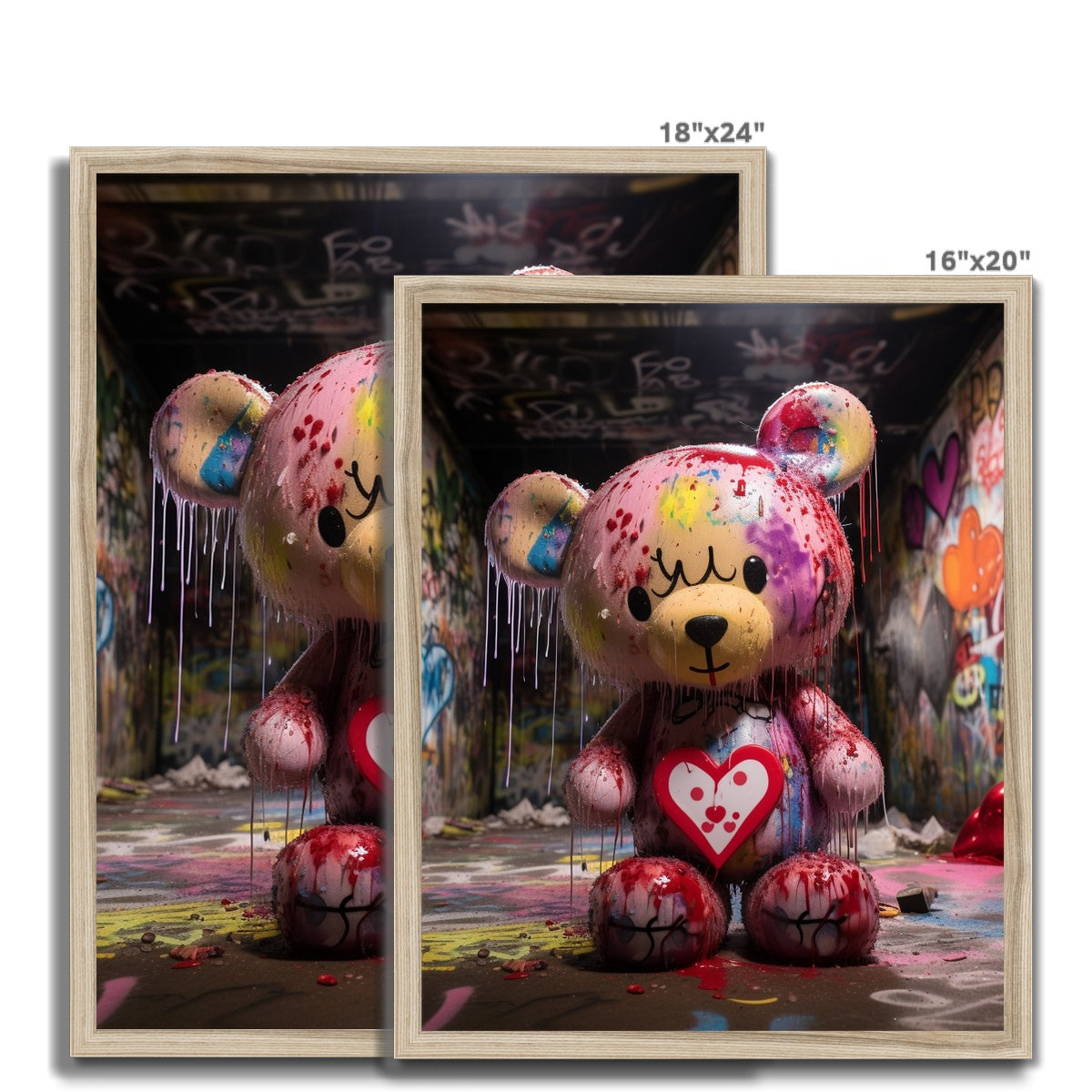 Teddy Got Drip: Limited Edition Framed Print