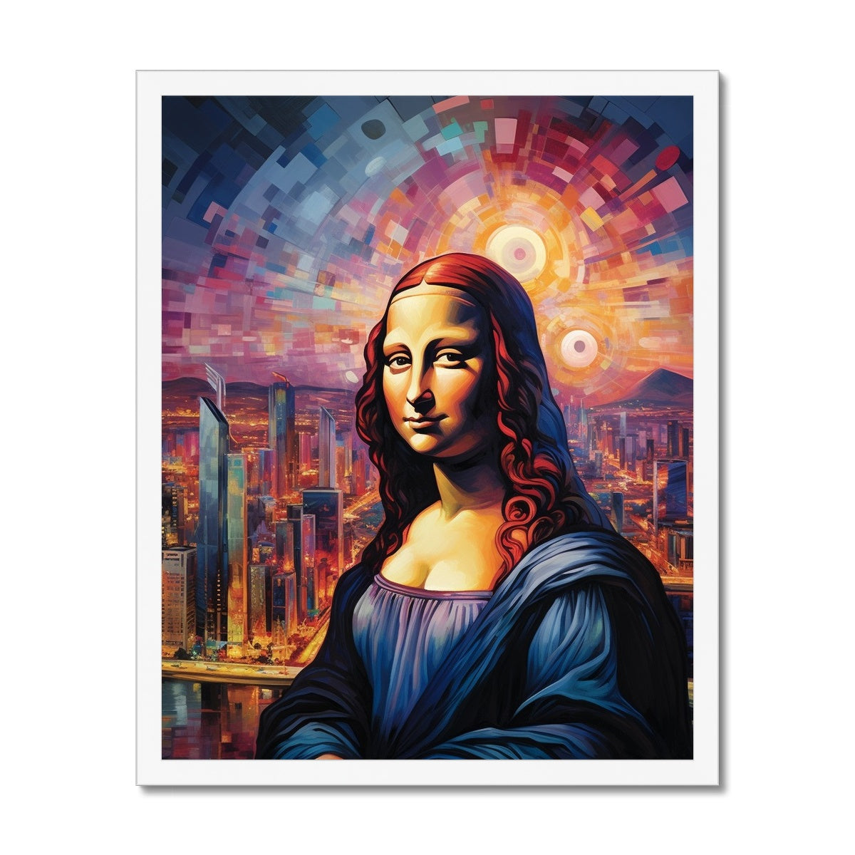 CityScape Mona Lisa: Limited Edition Framed Print