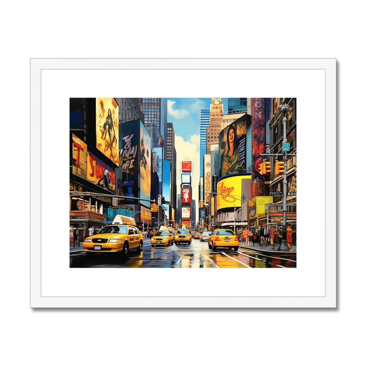 Broadway, New York  Framed & Mounted Print