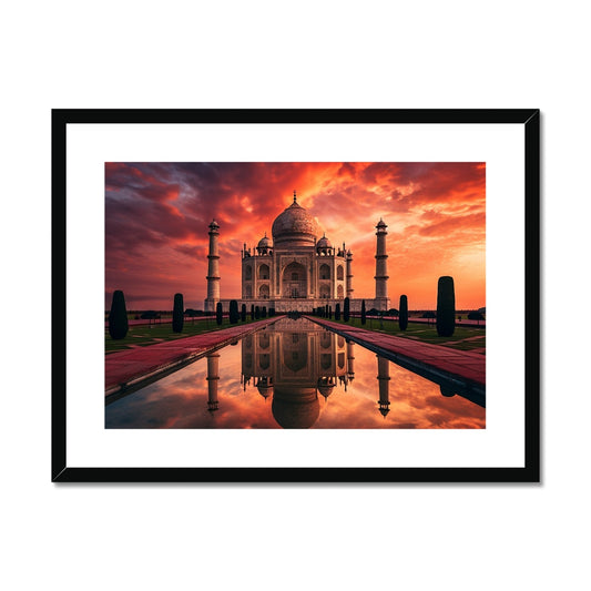 8th Wonder of The World, Taj Mahal Framed & Mounted Print