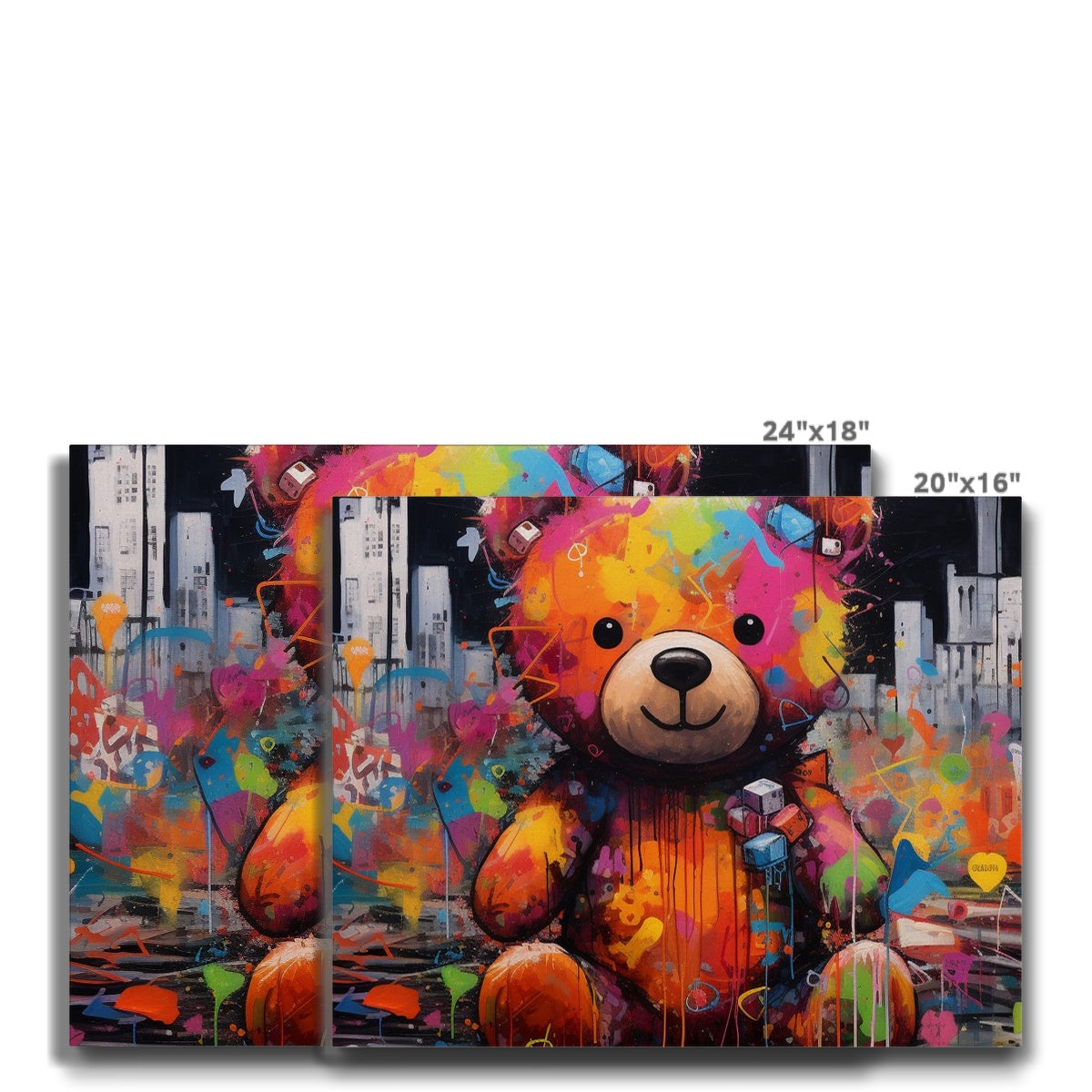 Abstract Teddy: Limited Edition Canvas