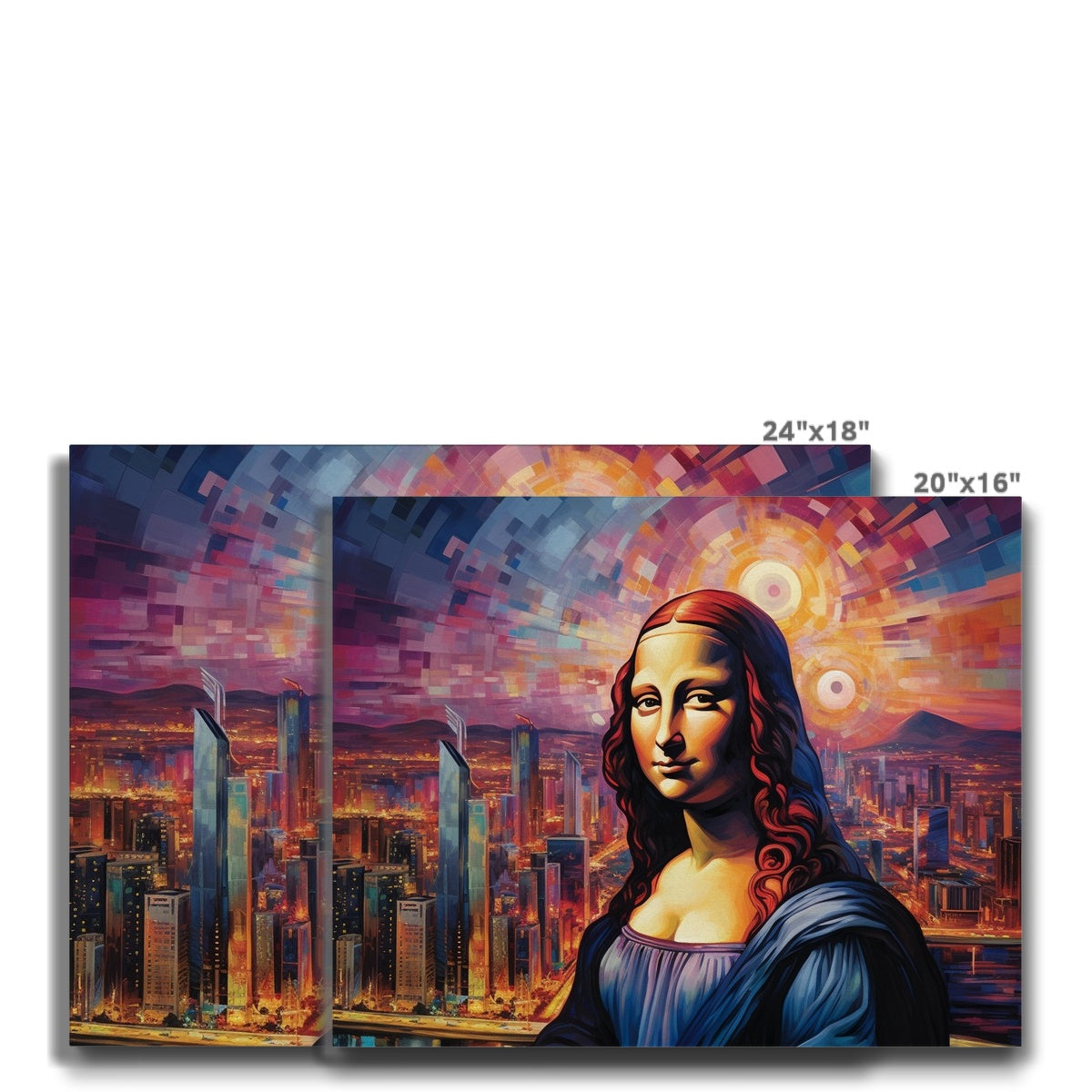 CityScape Mona Lisa: Limited Edition Canvas