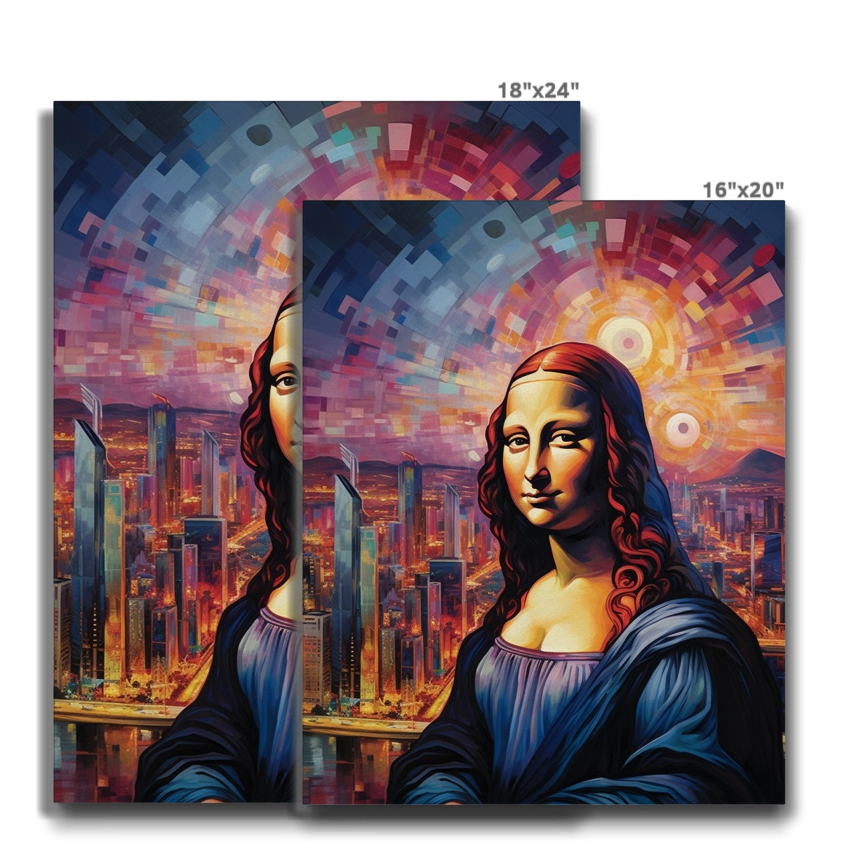 CityScape Mona Lisa: Limited Edition Canvas