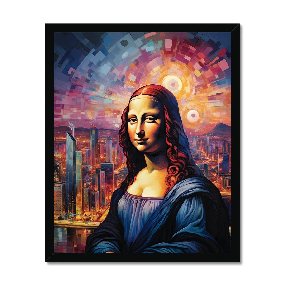 CityScape Mona Lisa: Limited Edition Framed Print