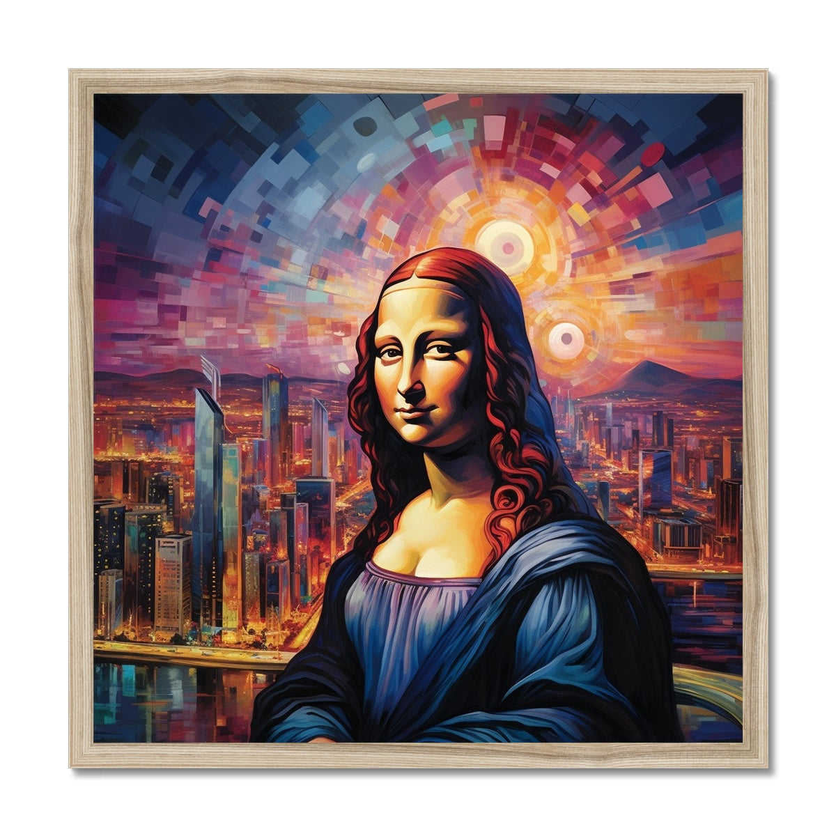 CityScape Mona Lisa: Limited Edition Framed Print