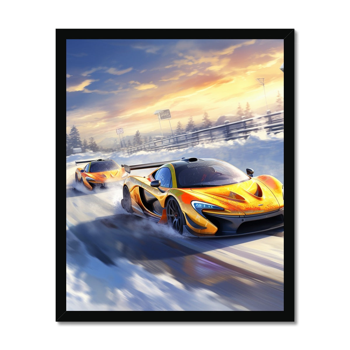 Twin Mclaren P1' Framed Print