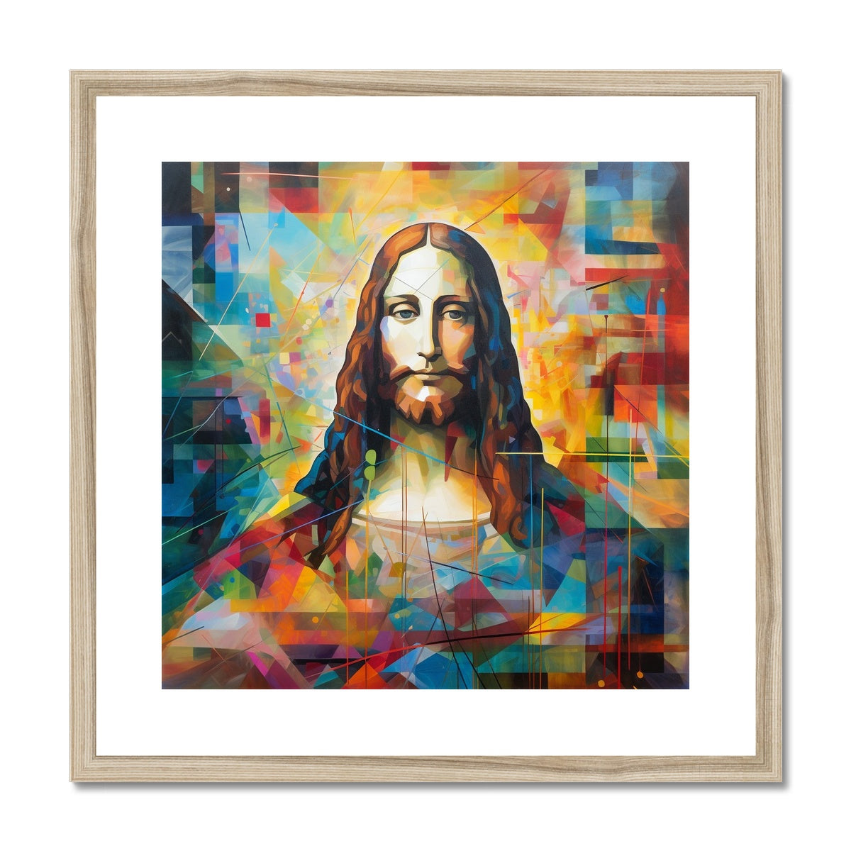 Jesus Walks: Mona Lisa Limited Edition Framed & Mounted Print