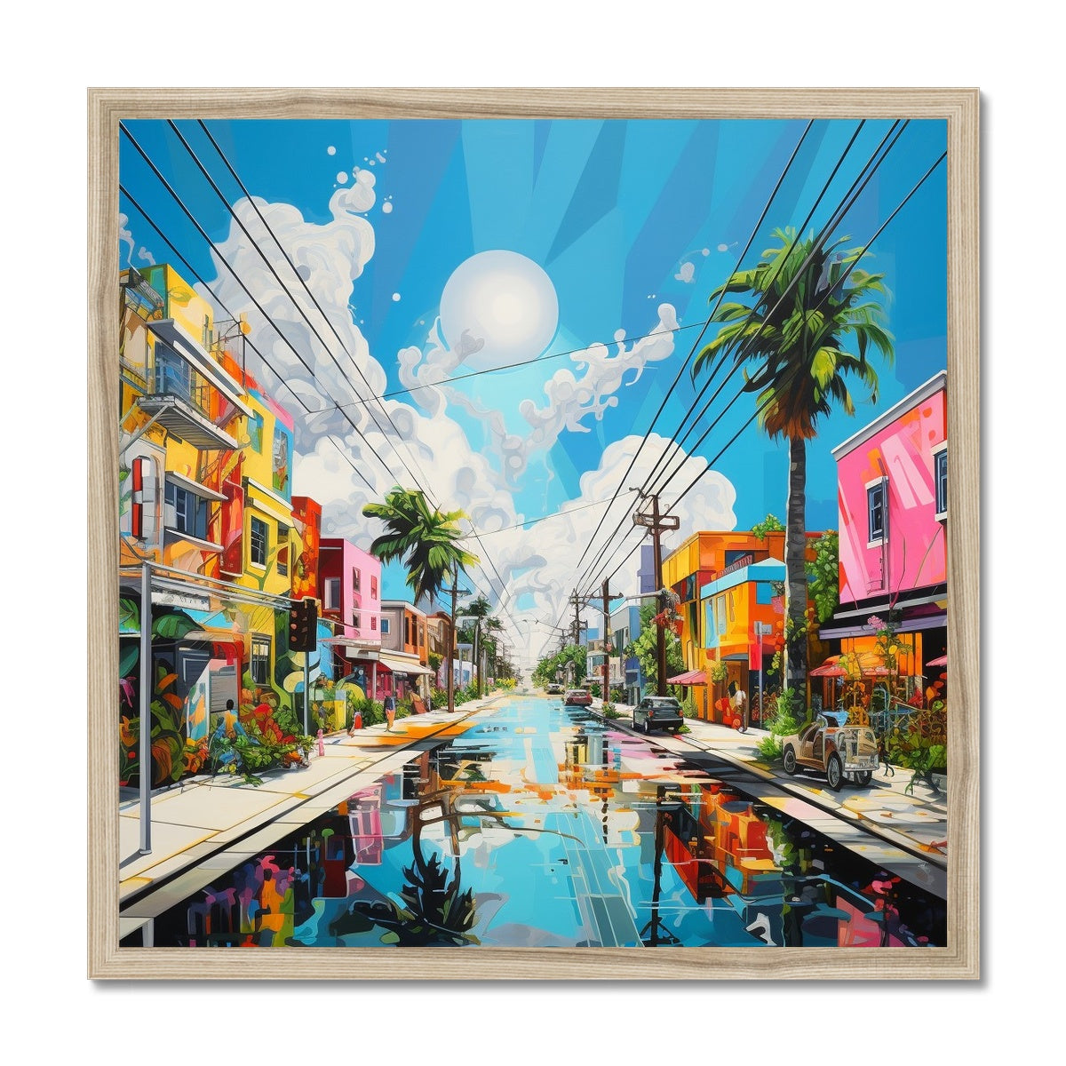 Stimulating Wynwood Street, Miami Framed Print