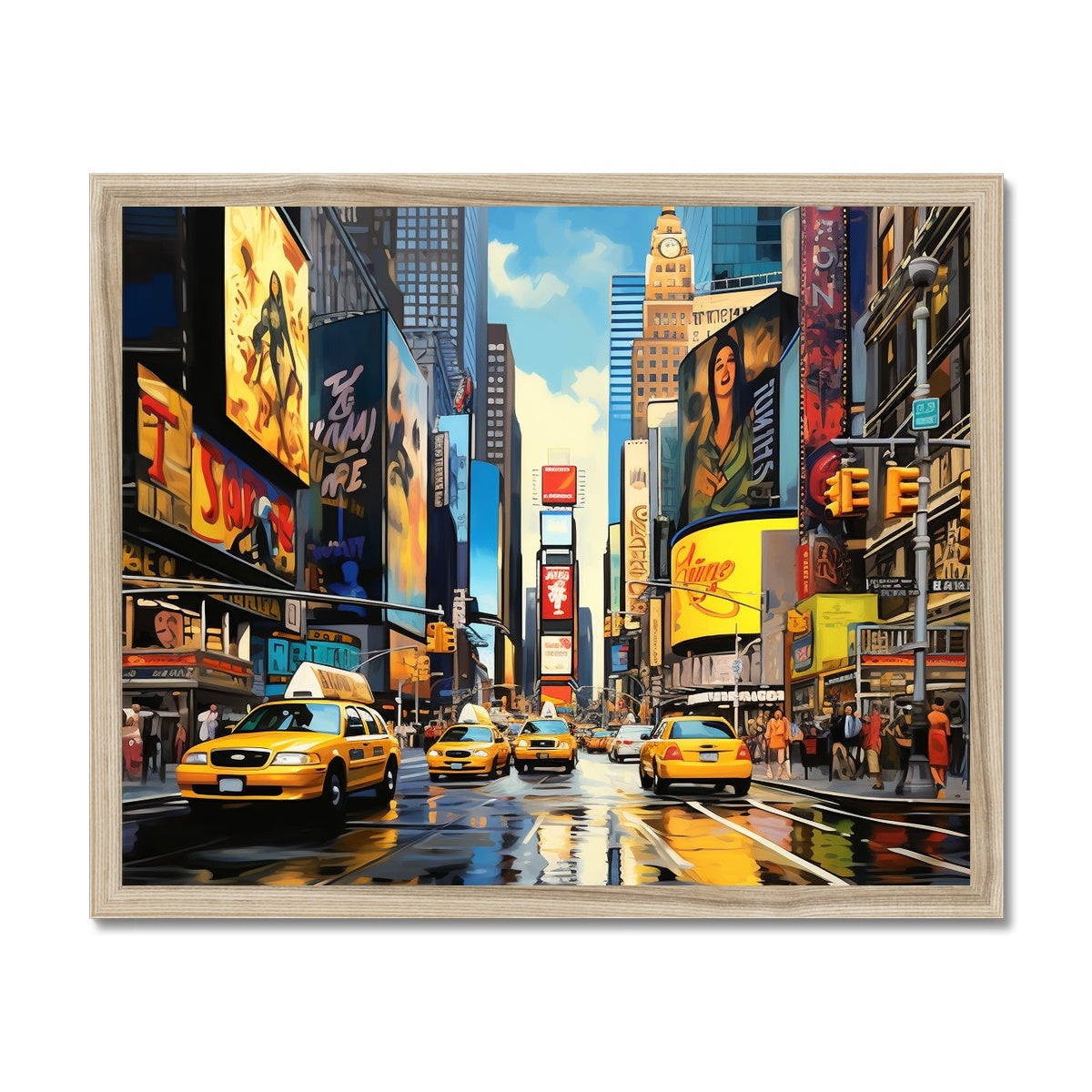 Broadway, New York  Framed Print