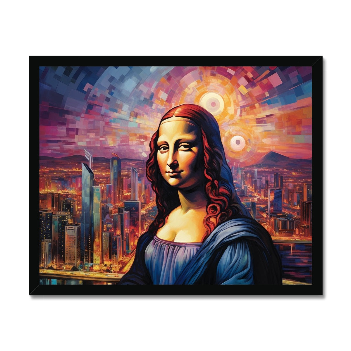 CityScape Mona Lisa: Limited Edition Framed Print