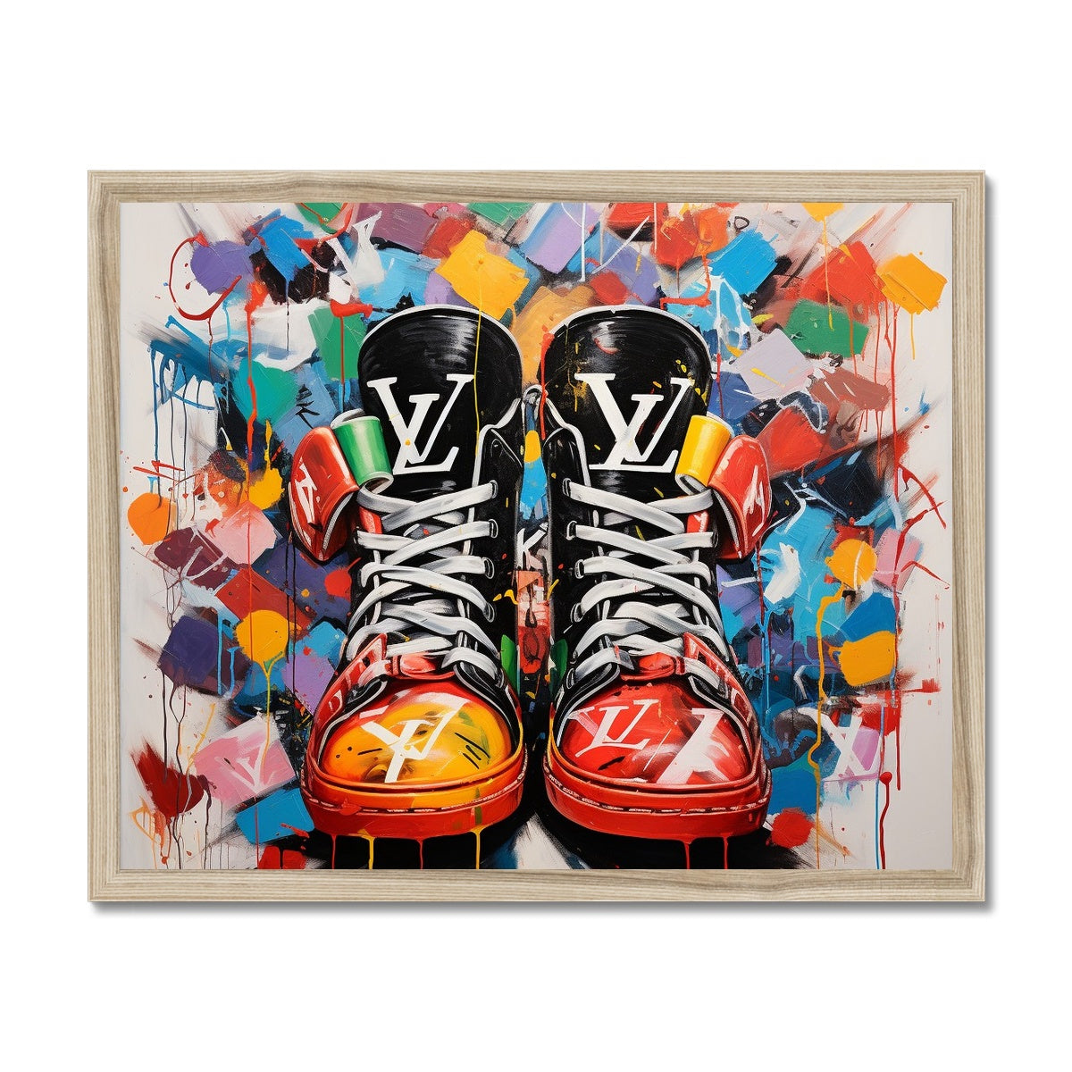 Custom Sneakers Framed Print