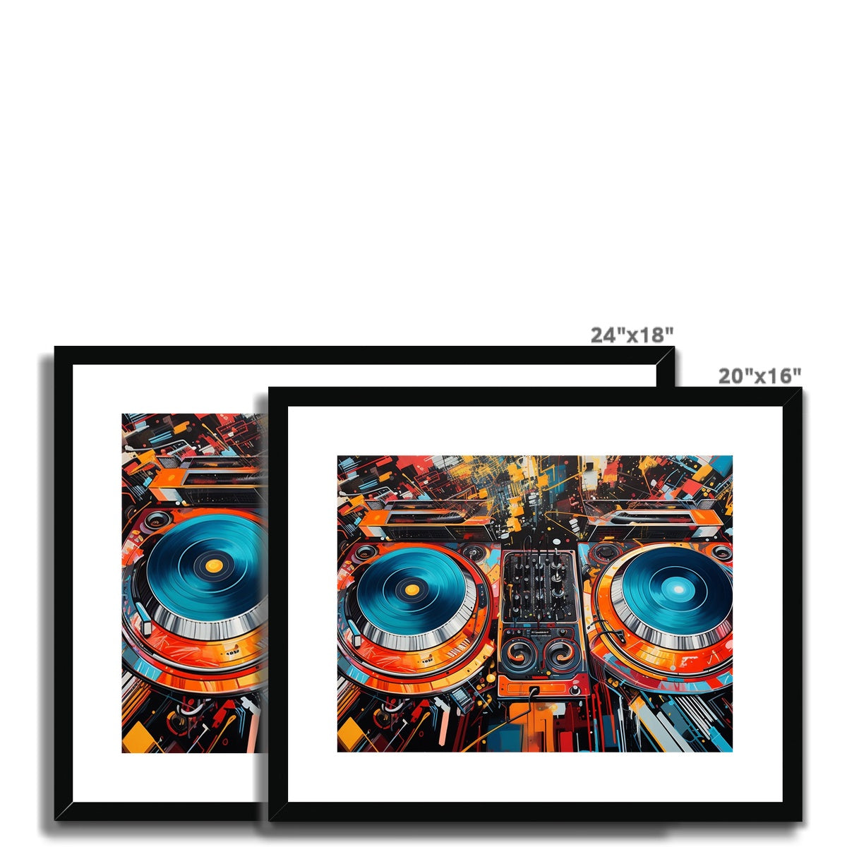 One's & Two's Framed & Mounted Print